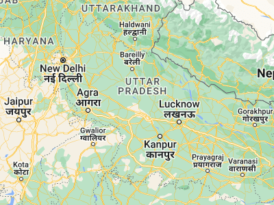 Map showing location of Farrukhābād (27.39048, 79.58006)