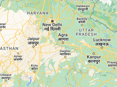 Map showing location of Fatehpur Sīkri (27.0937, 77.66003)