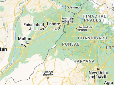 Map showing location of Fāzilka (30.40207, 74.02836)