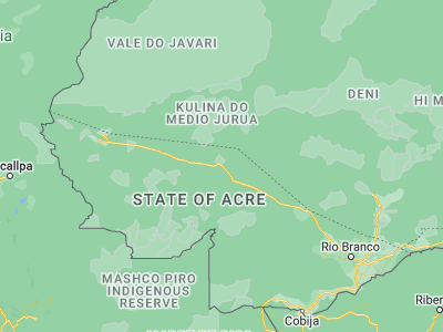 Map showing location of Feijó (-8.16417, -70.35361)