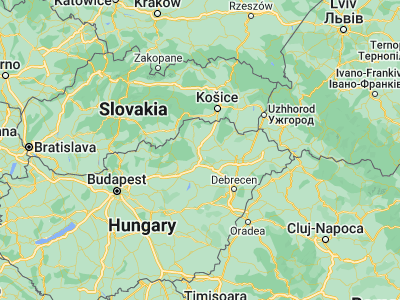 Map showing location of Felsőzsolca (48.1, 20.86667)