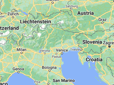 Map showing location of Feltre (46.02351, 11.907)