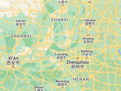 Map showing location of Fengcheng (35.4922, 112.40428)