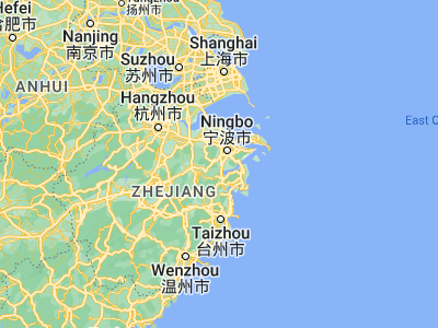 Map showing location of Fenghua (29.65628, 121.4064)