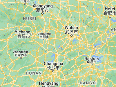 Map showing location of Fengkou (30.08333, 113.26667)