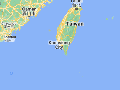 Map showing location of Fengshan (22.62659, 120.36126)