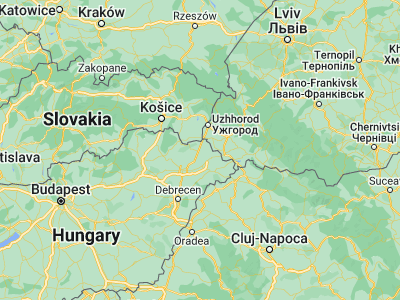 Map showing location of Fényeslitke (48.27133, 22.10009)