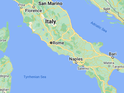 Map showing location of Ferentino (41.69532, 13.2564)