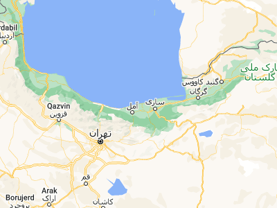 Map showing location of Fereydūn Kenār (36.68642, 52.52255)