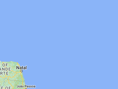 Map showing location of Fernando de Noronha (Distrito Estadual) (-3.84028, -32.41083)