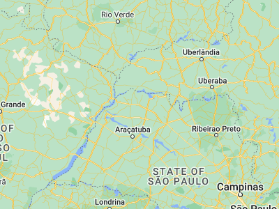 Map showing location of Fernandópolis (-20.28389, -50.24639)