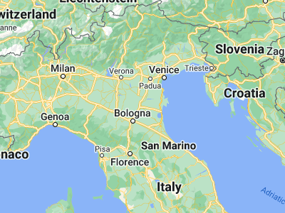 Map showing location of Ferrara (44.82678, 11.62071)