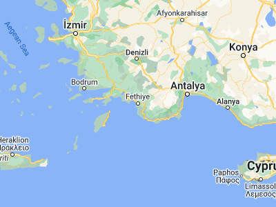 Map showing location of Fethiye (36.62167, 29.11639)