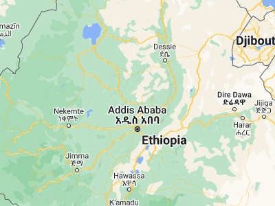 Map showing location of Fichē (9.8, 38.73333)