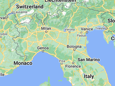 Map showing location of Fidenza (44.86396, 10.06668)