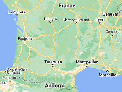 Map showing location of Figeac (44.6, 2.03333)