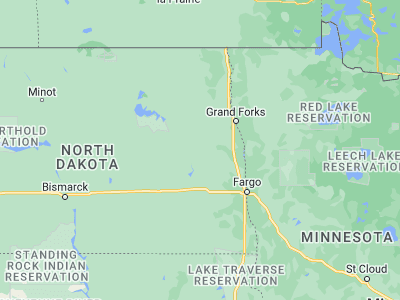 Map showing location of Finley (47.51416, -97.83593)