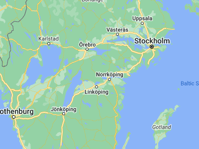 Map showing location of Finspång (58.70578, 15.76739)