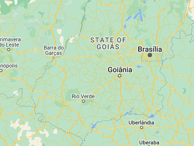 Map showing location of Firminópolis (-16.58194, -50.305)