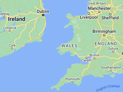 Map showing location of Fishguard (51.99376, -4.97631)