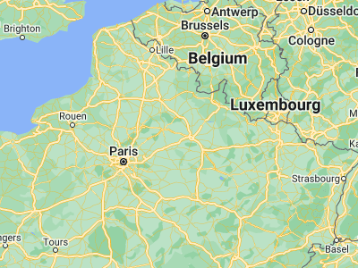Map showing location of Fismes (49.30773, 3.68607)