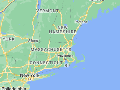 Map showing location of Fitchburg (42.58342, -71.8023)
