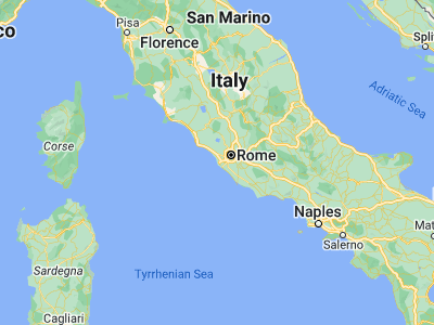 Map showing location of Fiumicino (41.76747, 12.22907)