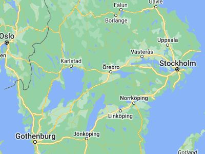 Map showing location of Fjugesta (59.17375, 14.87227)