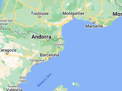 Map showing location of Flaçà (42.06667, 2.96667)