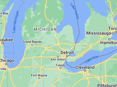 Map showing location of Flint (43.01253, -83.68746)