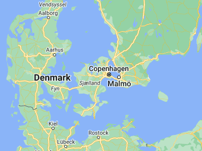 Map showing location of Fløng (55.66212, 12.18698)