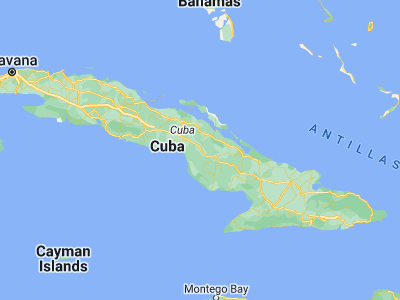 Map showing location of Florida (21.52472, -78.22583)