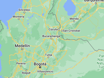 Map showing location of Floridablanca (7.06222, -73.08644)