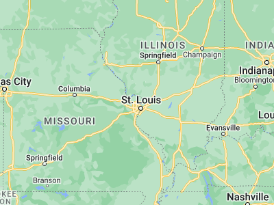 Map showing location of Florissant (38.78922, -90.32261)