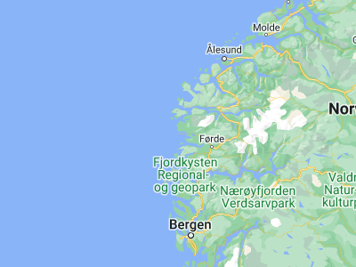Map showing location of Florø (61.59957, 5.0328)