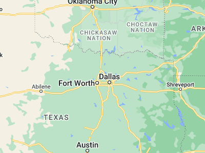 Map showing location of Flower Mound (33.01457, -97.09696)