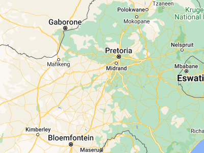 Map showing location of Fochville (-26.48862, 27.49387)