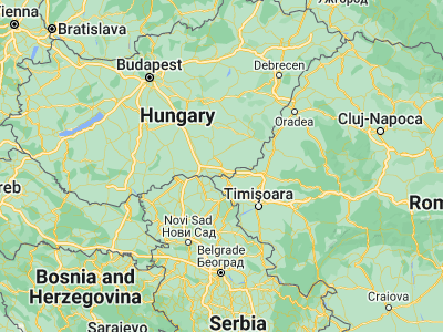 Map showing location of Földeák (46.31667, 20.5)