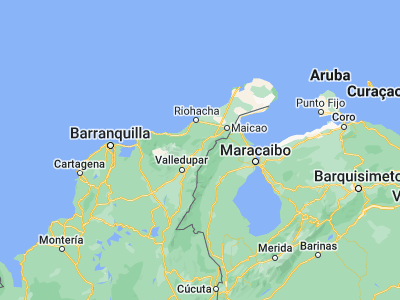 Map showing location of Fonseca (10.88606, -72.8487)