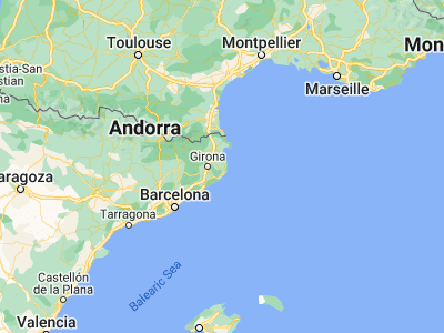 Map showing location of Fontanilles (42.01117, 3.10776)