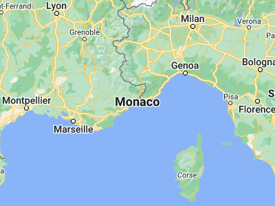 Map showing location of Fontvieille (43.72687, 7.41766)