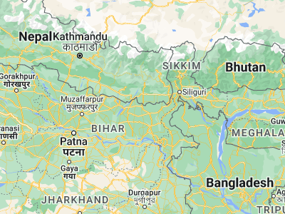 Map showing location of Forbesganj (26.29857, 87.2671)