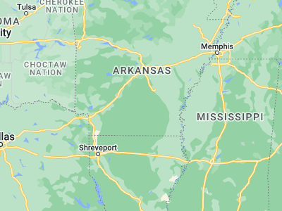 Map showing location of Fordyce (33.81372, -92.41293)