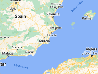 Map showing location of Formentera de Segura (38.08509, -0.74604)