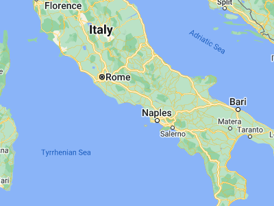 Map showing location of Formia (41.25626, 13.60588)