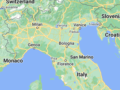 Map showing location of Formigine (44.57296, 10.847)