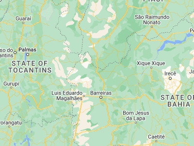Map showing location of Formosa do Rio Preto (-11.04833, -45.19306)