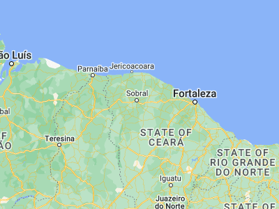 Map showing location of Forquilha (-3.79833, -40.26056)
