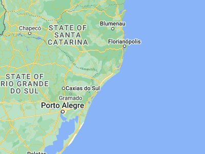 Map showing location of Forquilhinha (-28.7475, -49.47222)