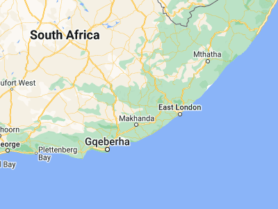 Map showing location of Fort Beaufort (-32.77477, 26.63376)